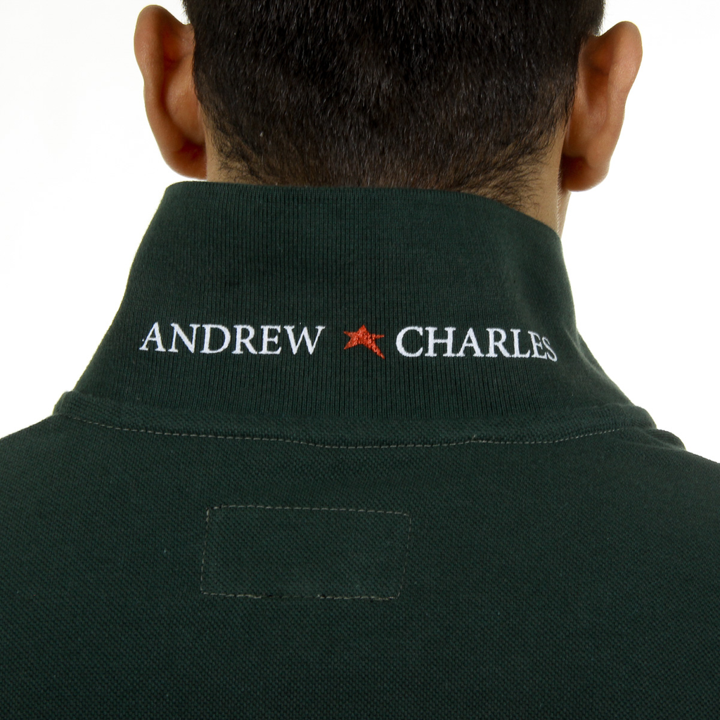 Andrew Charles Polo da uomo a maniche corte verde SEMELO