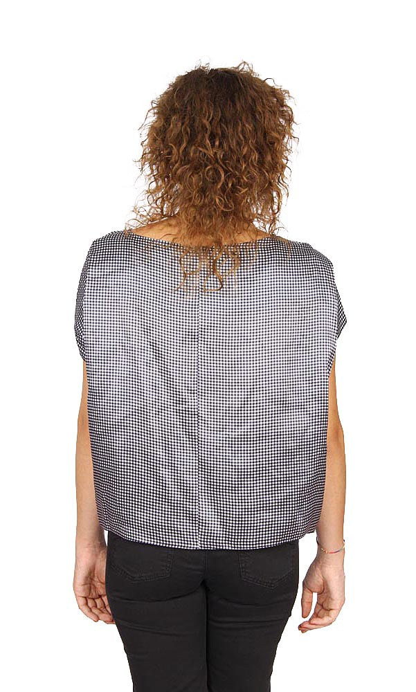 Armani Collezioni camicia da donna manica corta senza bottoni RMC17T RM502 019