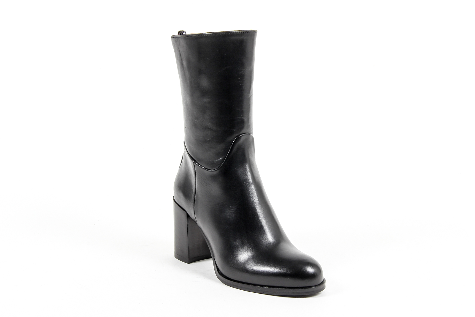 V 1969 Italia Stivaletto corto da donna nero CASE