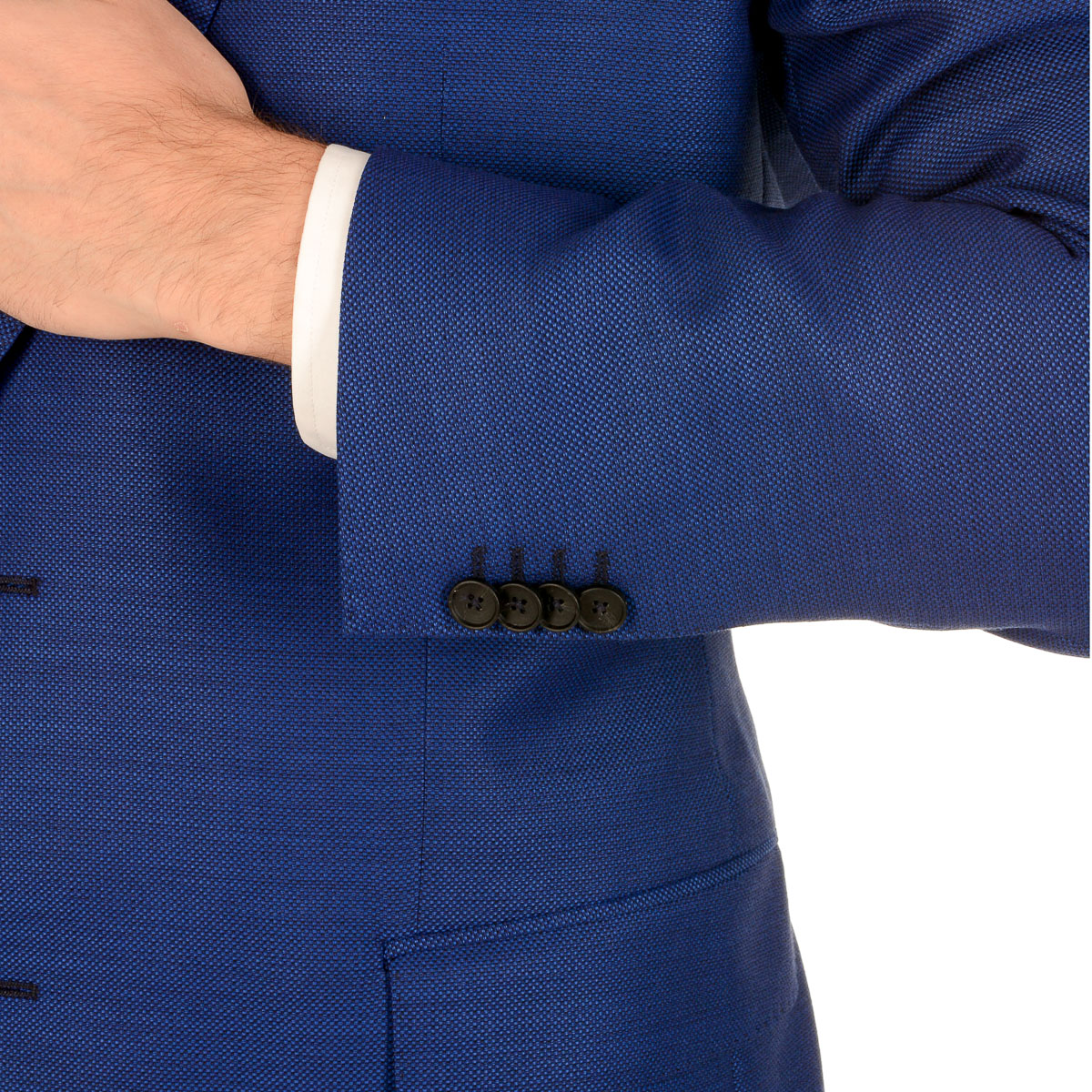 Giacca da uomo Hugo Boss a maniche lunghe blu HUTCH
