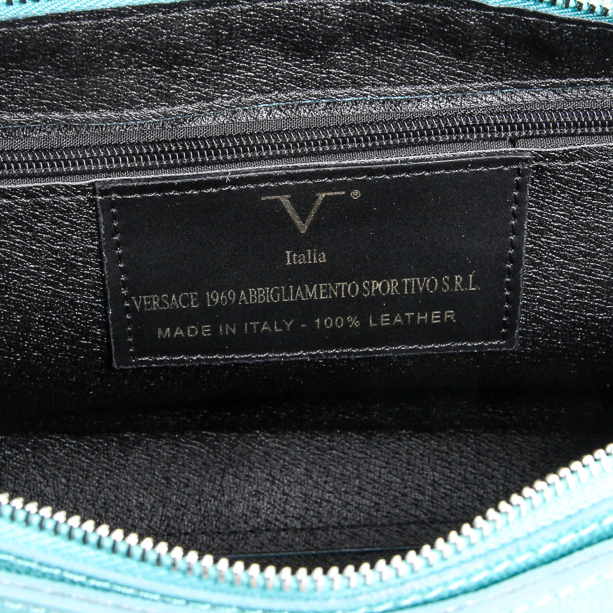 Borsa da donna V 1969 Italia V020-S PALMELLATO TURCHESE