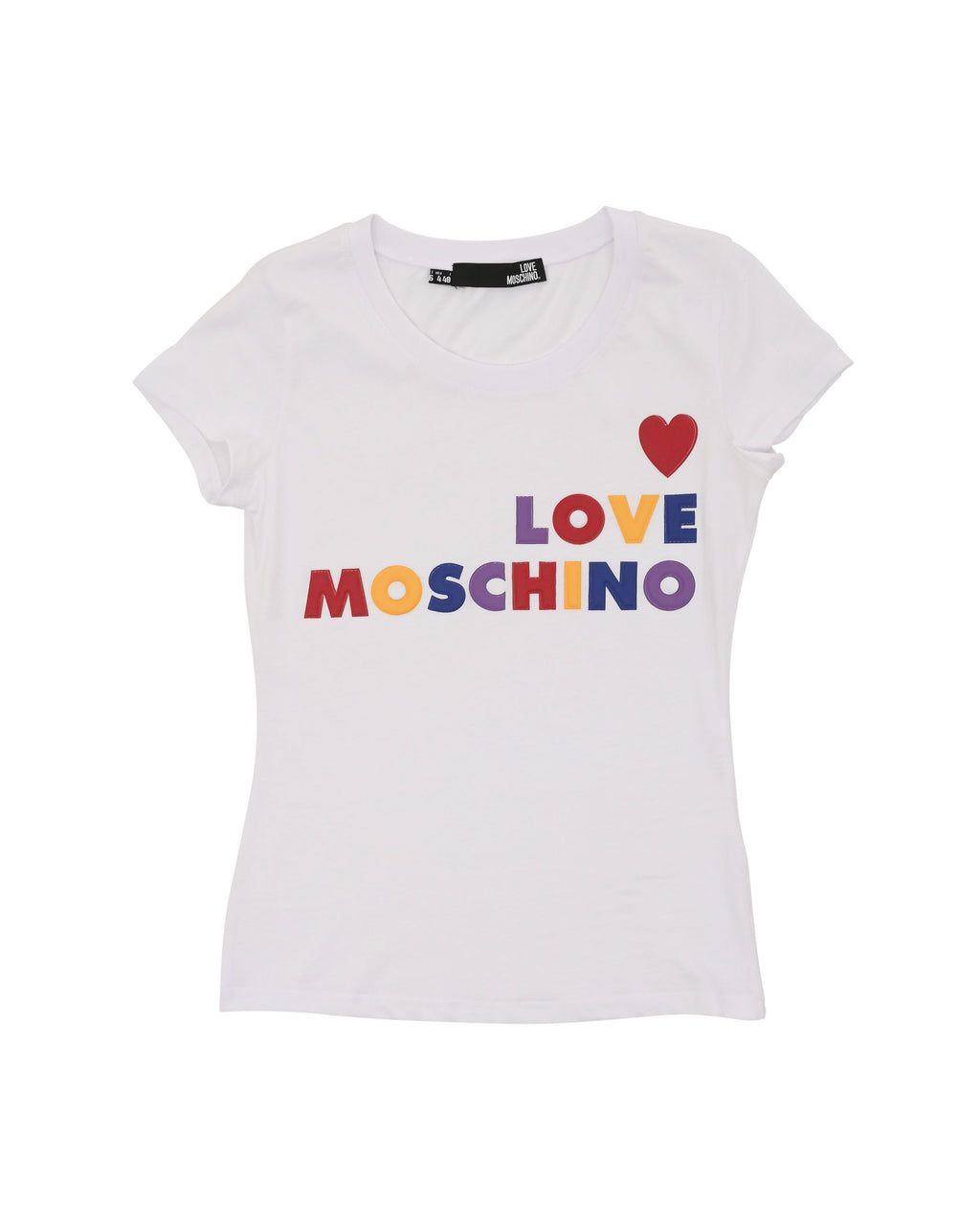 T-shirt da donna Love Moschino W 4 B19 5B M 4083 A00 BIANCO OTTICO