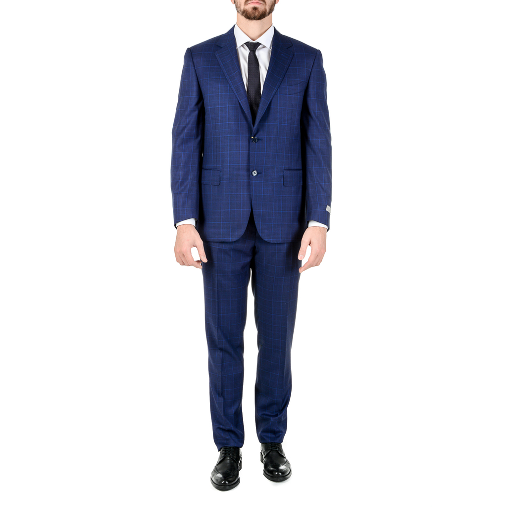 Canali Abito Uomo Maniche Lunghe Blu Impeccabile