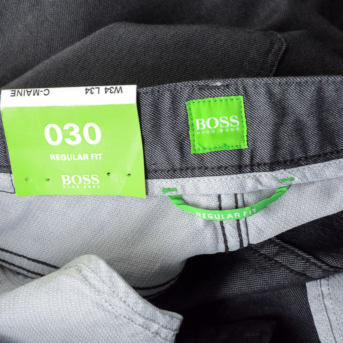 Jeans da uomo Hugo Boss grigio scuro MAINE
