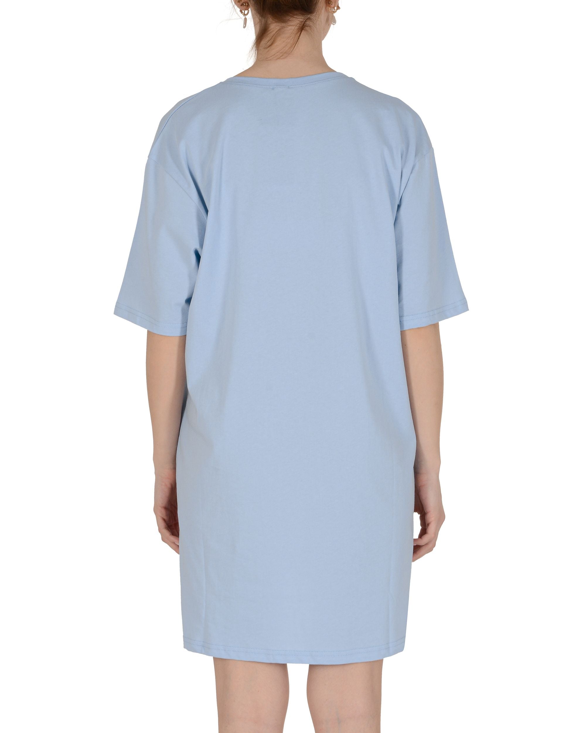 19V69 Italia Womens Longline T-Shirt Light Blue VESTITO LIGHT BLUE