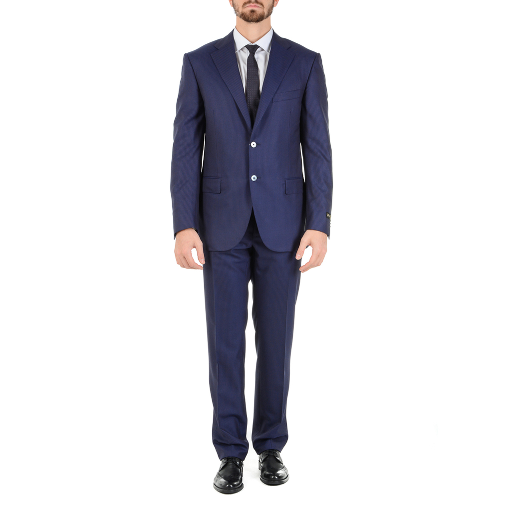 Abito da uomo Corneliani maniche lunghe blu Super 160's