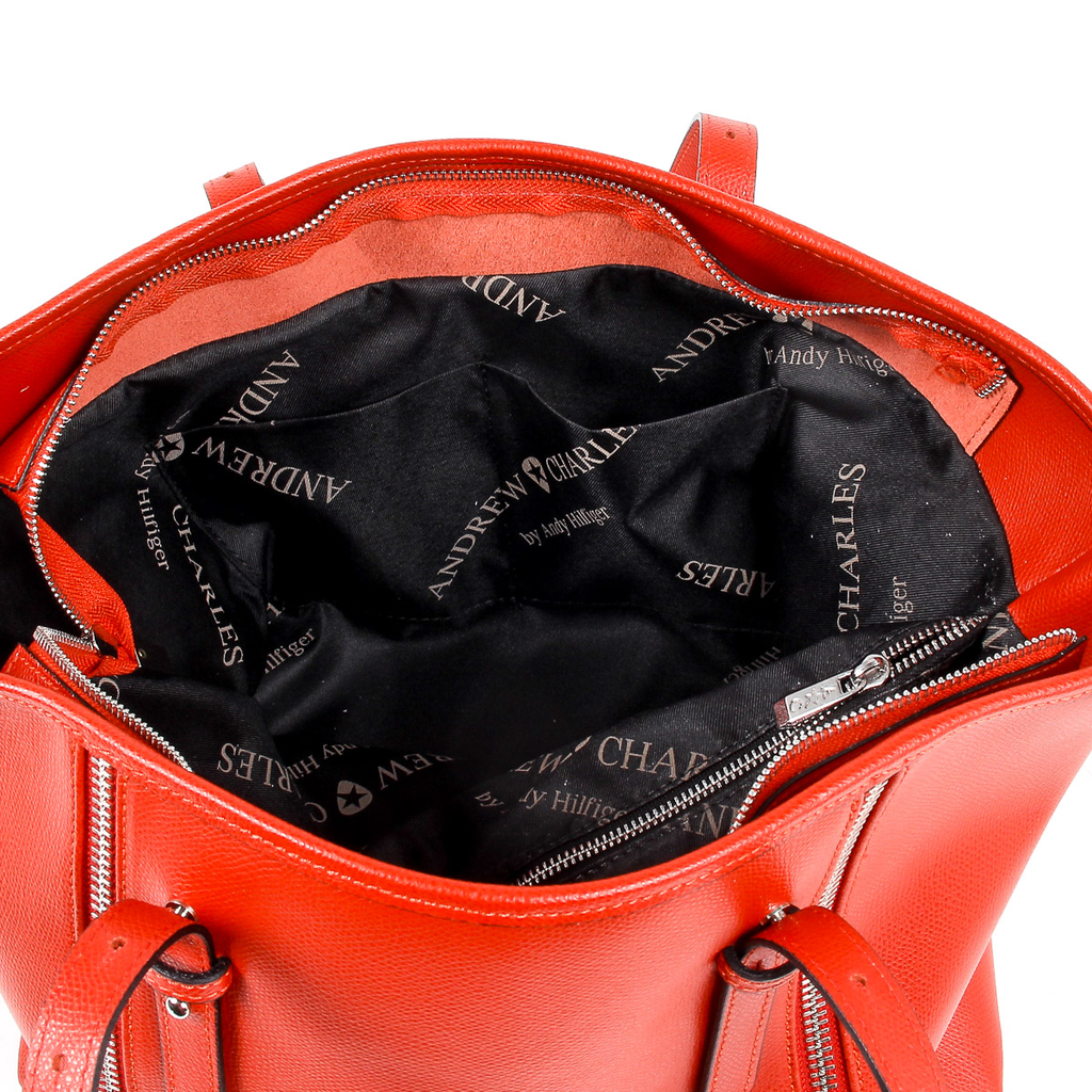 Borsa a mano da donna Andrew Charles rossa ETHEL