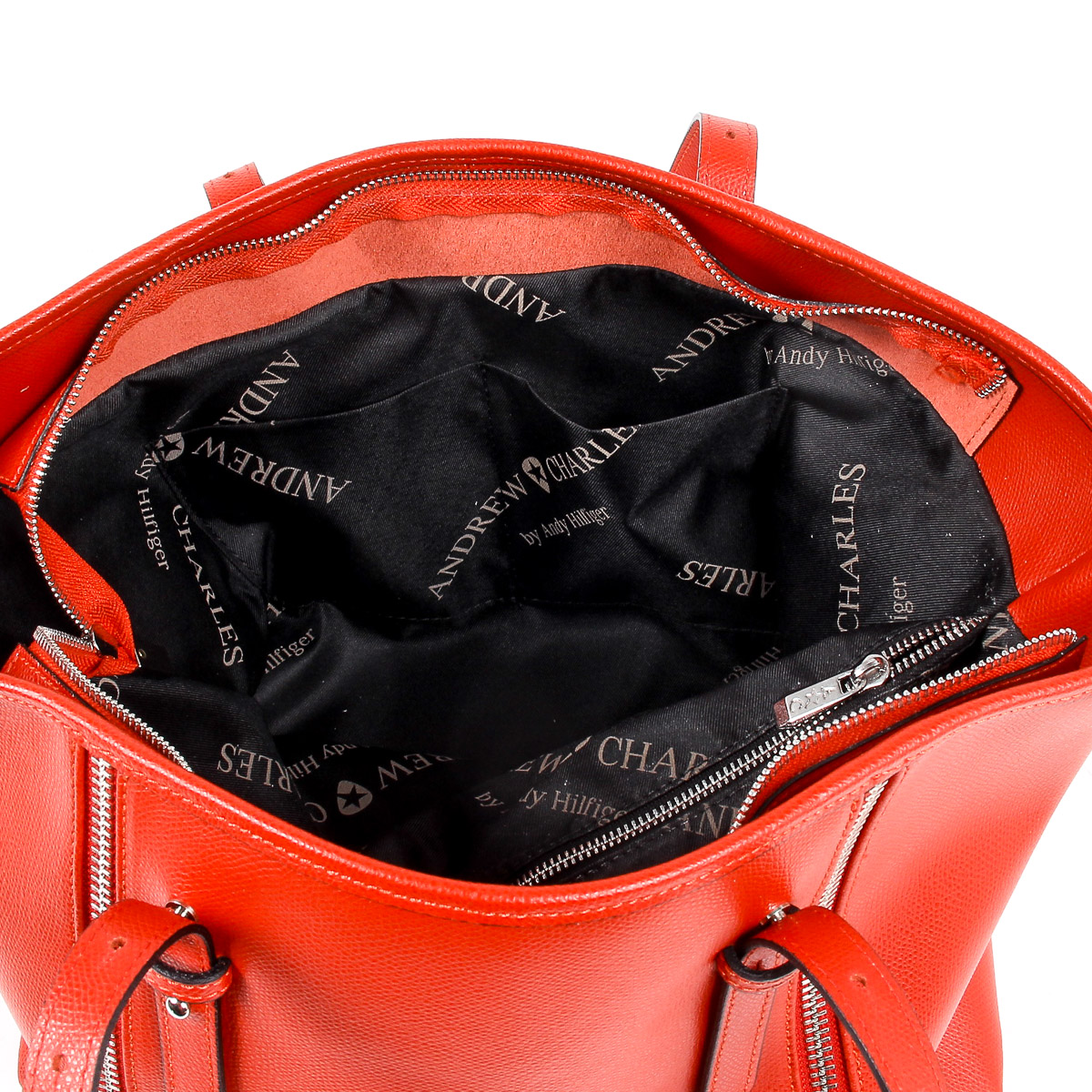 Borsa a mano da donna Andrew Charles rossa ETHEL