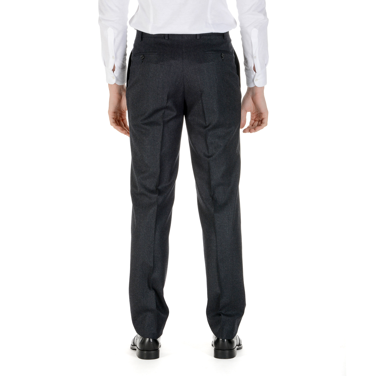 Pantaloni da uomo Canali grigio scuro
