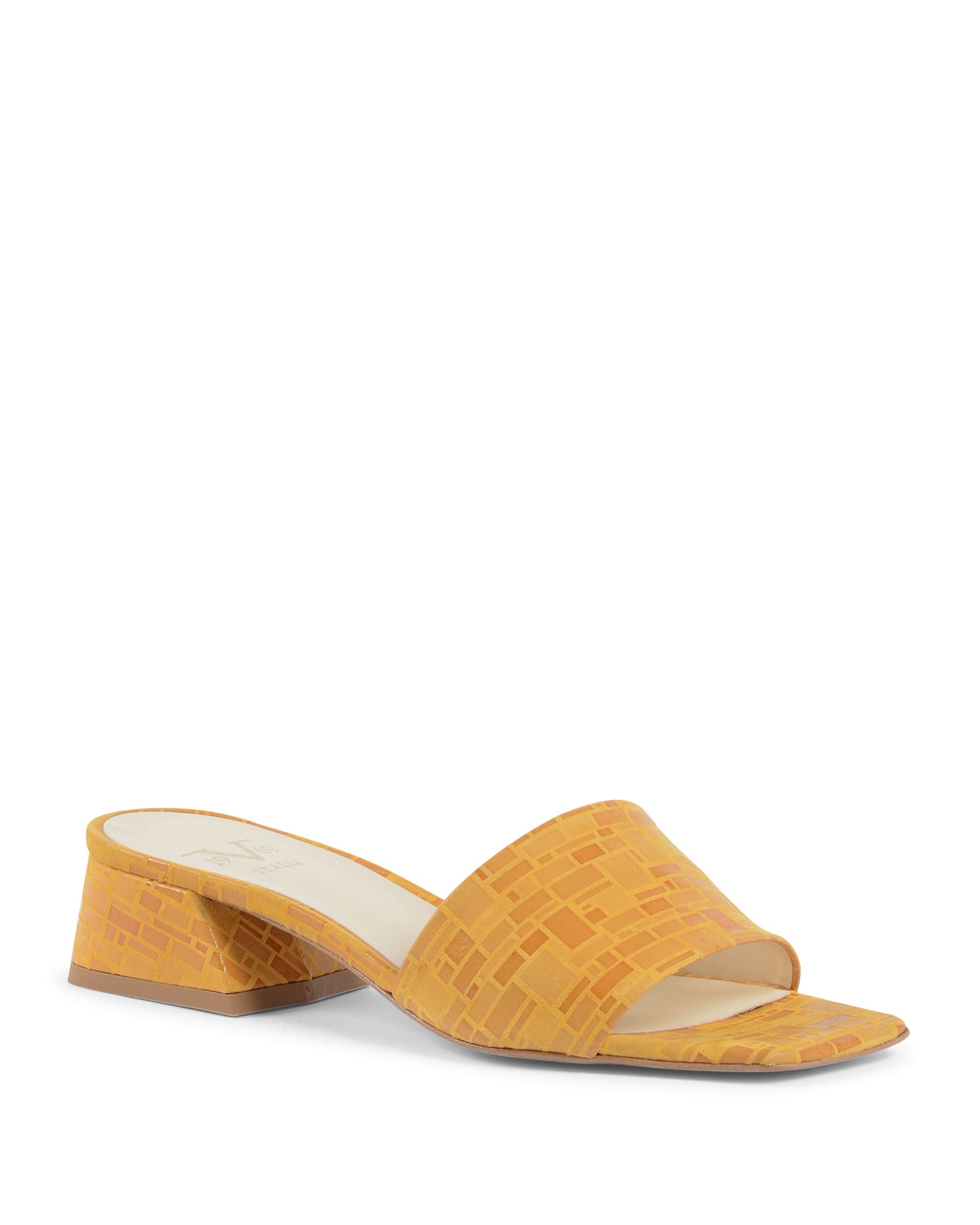 19V69 Italia Sandalo Donna Giallo NEPER STAMP. MAT. SENAPE