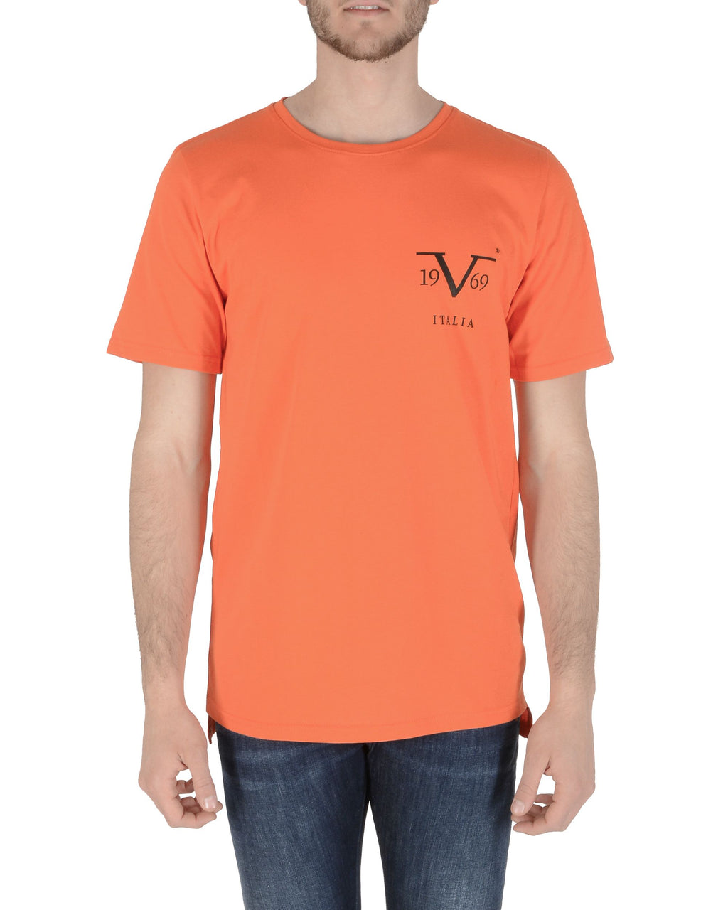 T-shirt Uomo 19V69 Italia Arancione PISTIKO ARANCIONE