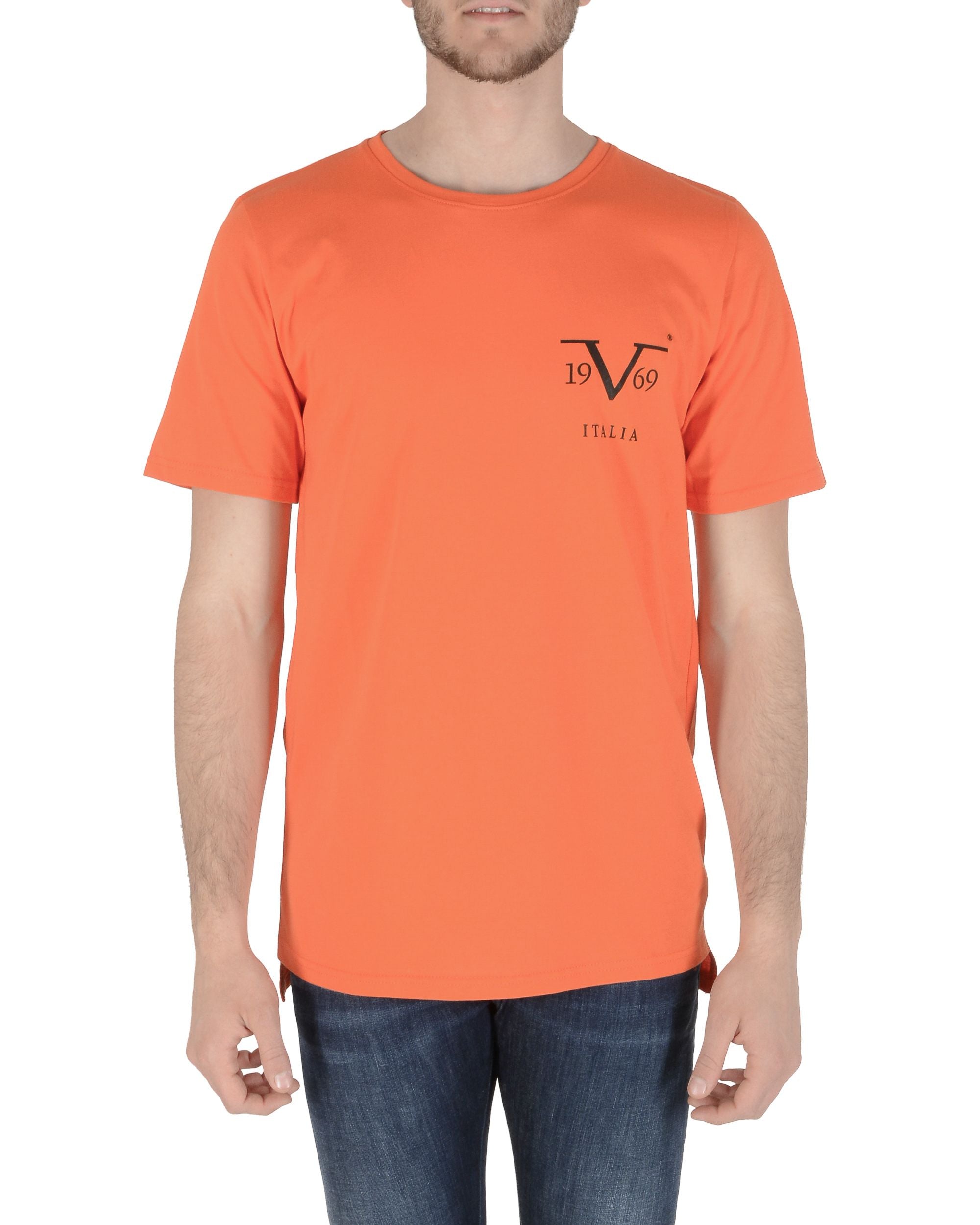 T-shirt Uomo 19V69 Italia Arancione PISTIKO ARANCIONE