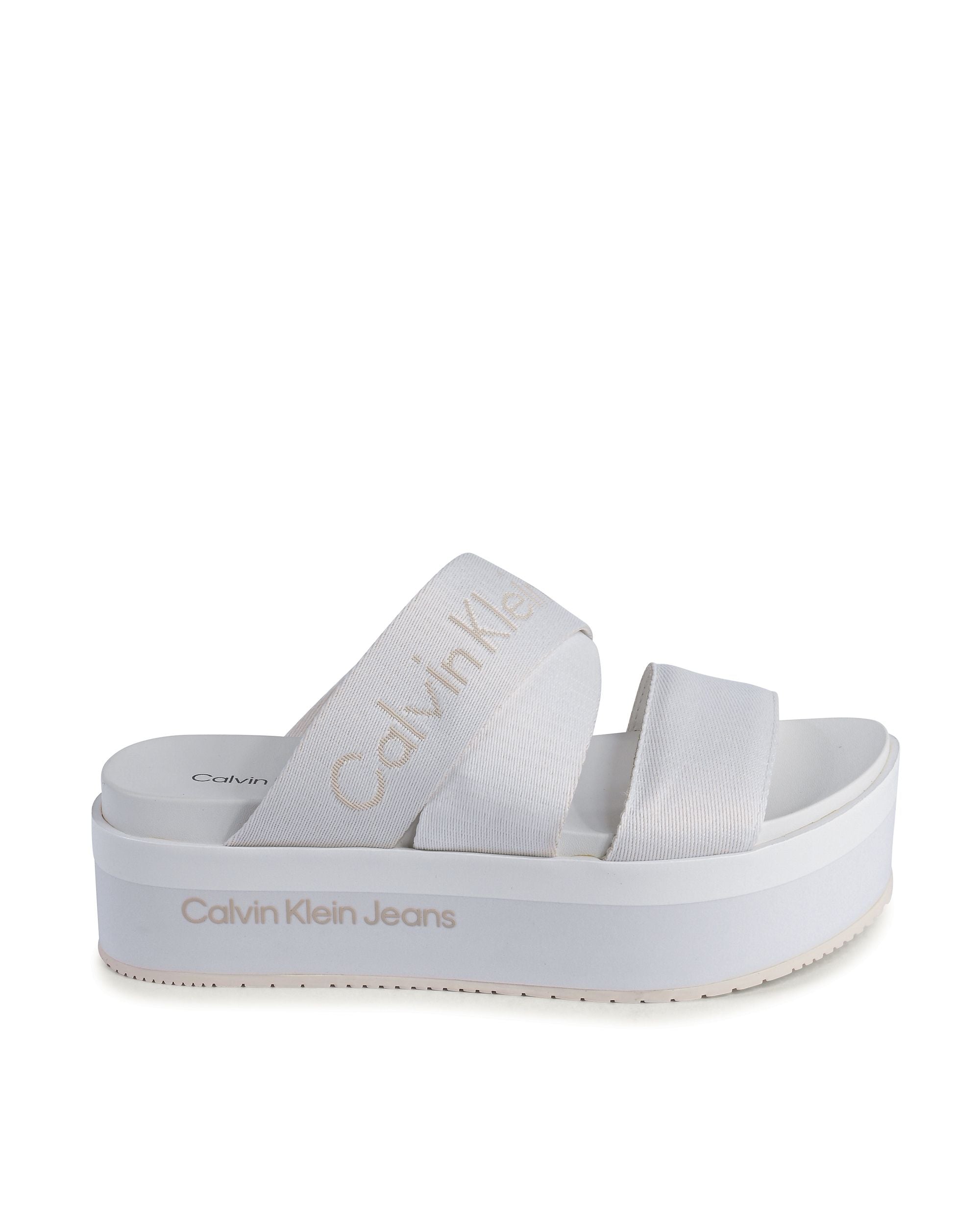 Calvin Klein Sandalo da donna bianco YW0YW01361YBR