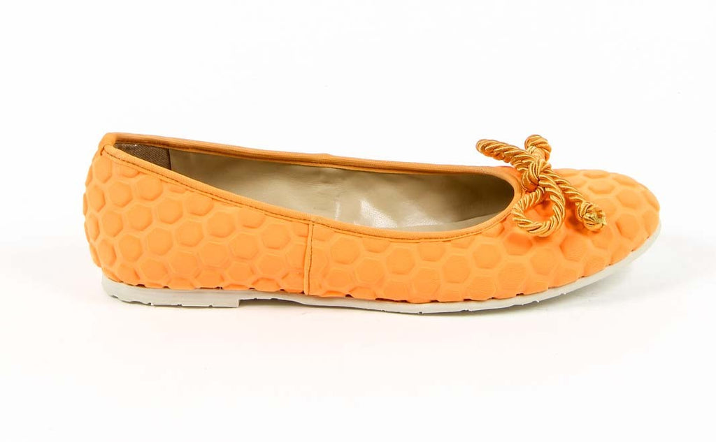 V 1969 Italia Ballerina da donna E08 TESSUTO ARANCIONE