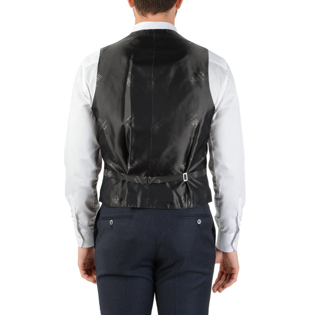 Abito da uomo Corneliani a maniche lunghe grigio scuro Super 110's
