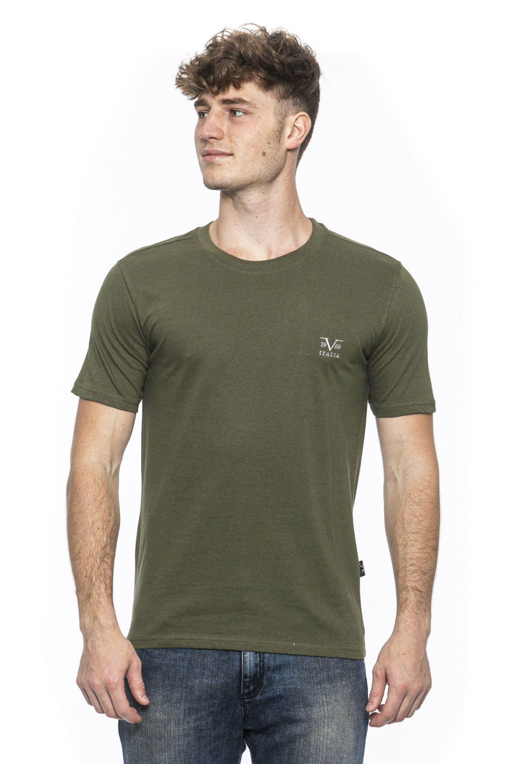 19V69 Italia T-shirt da uomo verde ERIC OLIVE