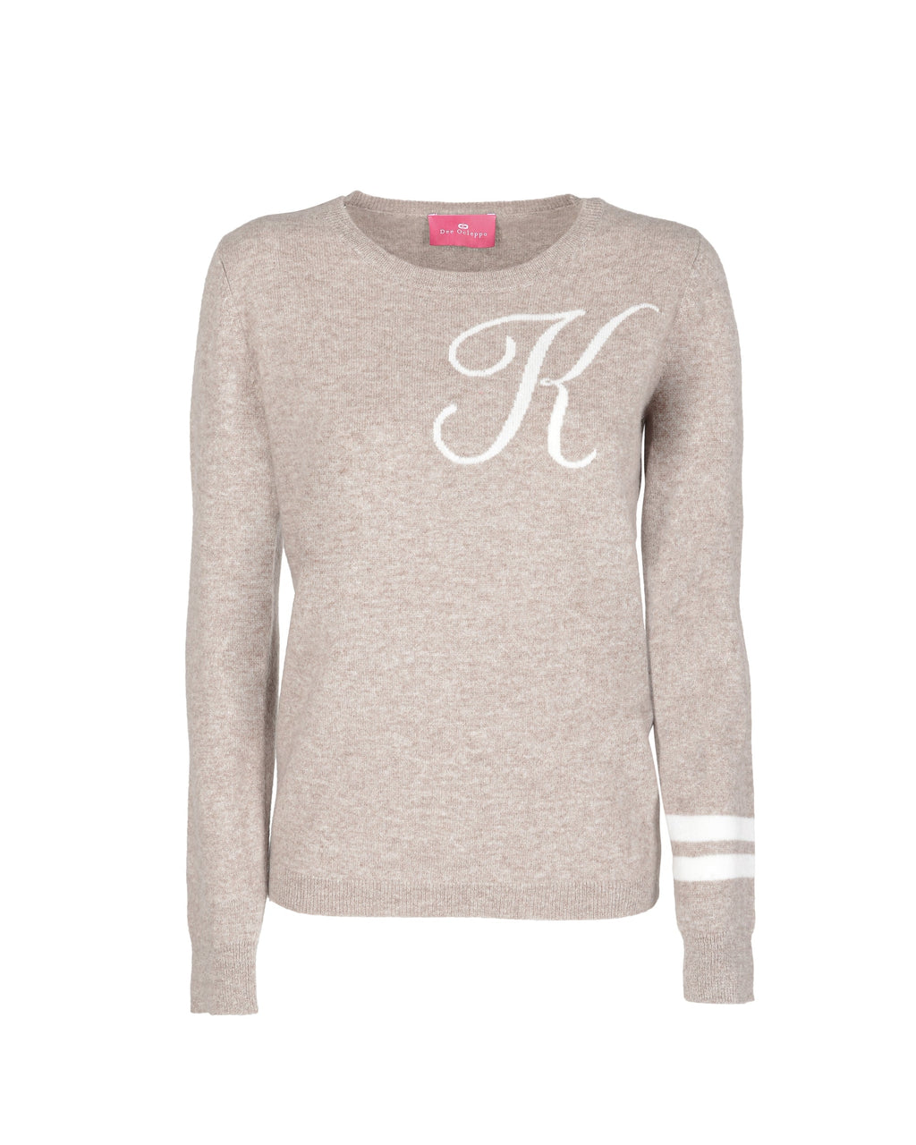 Maglione girocollo in cashmere - Cammello