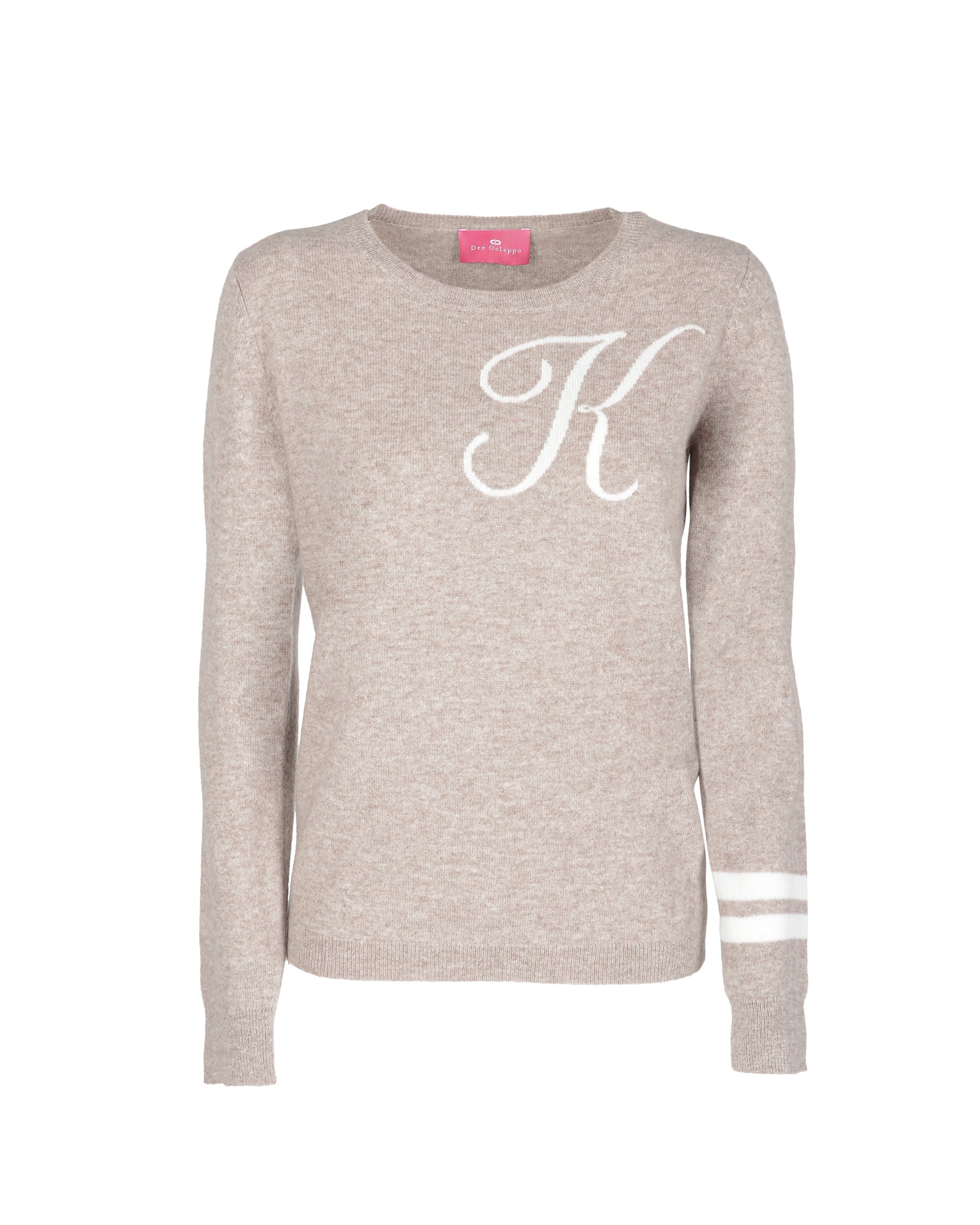 Maglione girocollo in cashmere - Cammello