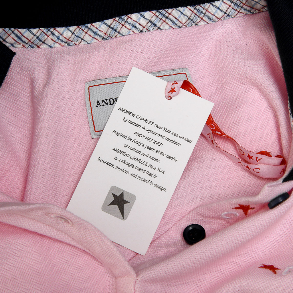 Andrew Charles Polo da donna a maniche corte rosa NIA