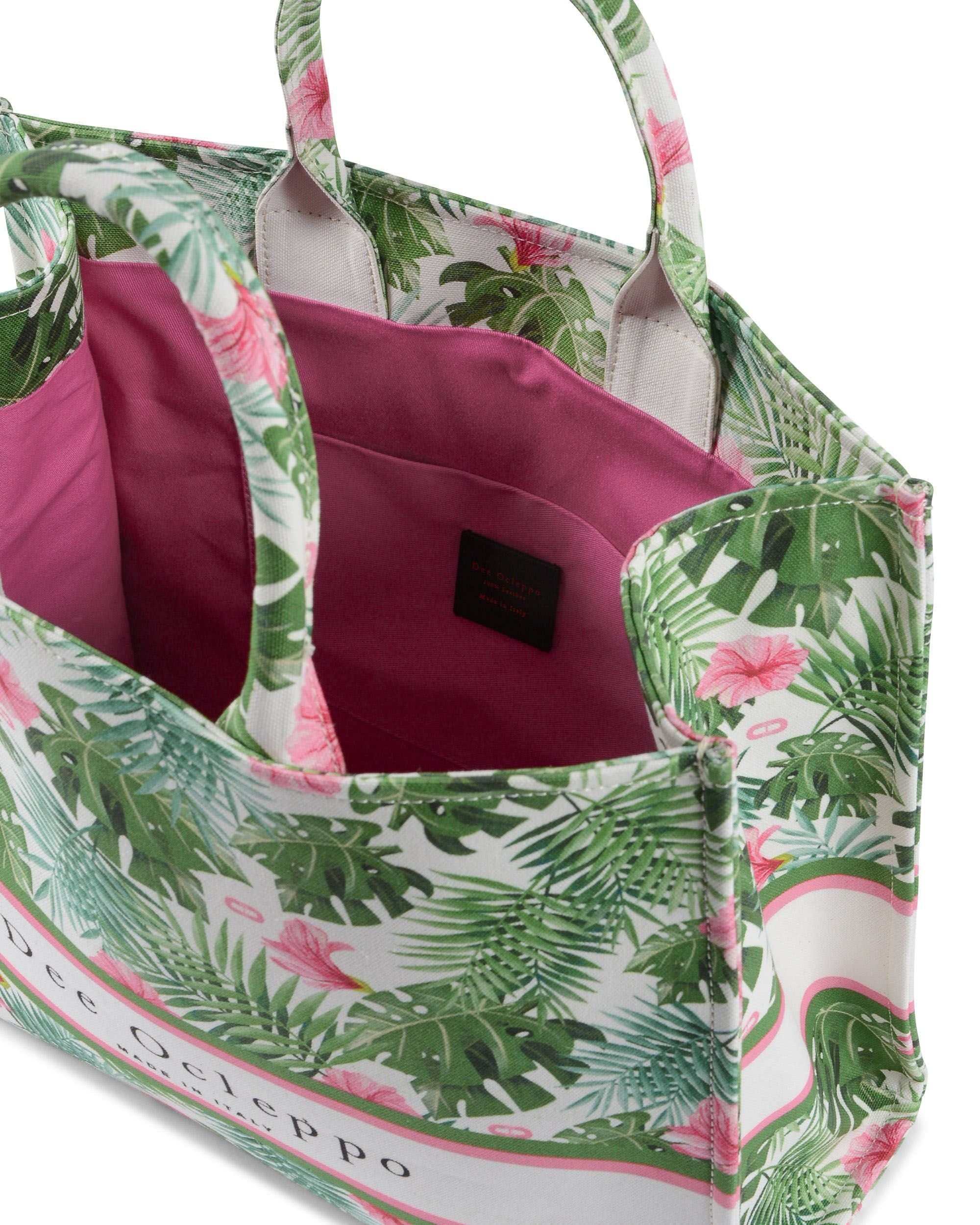Borsa Dee Palm - Bianco/Verde