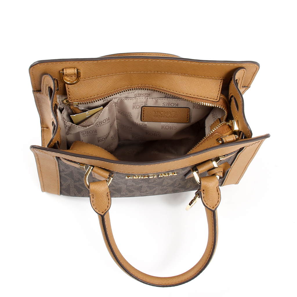 Borsa a mano da donna Michael Kors DILLON 35T7GAIS1B BRN ACORN