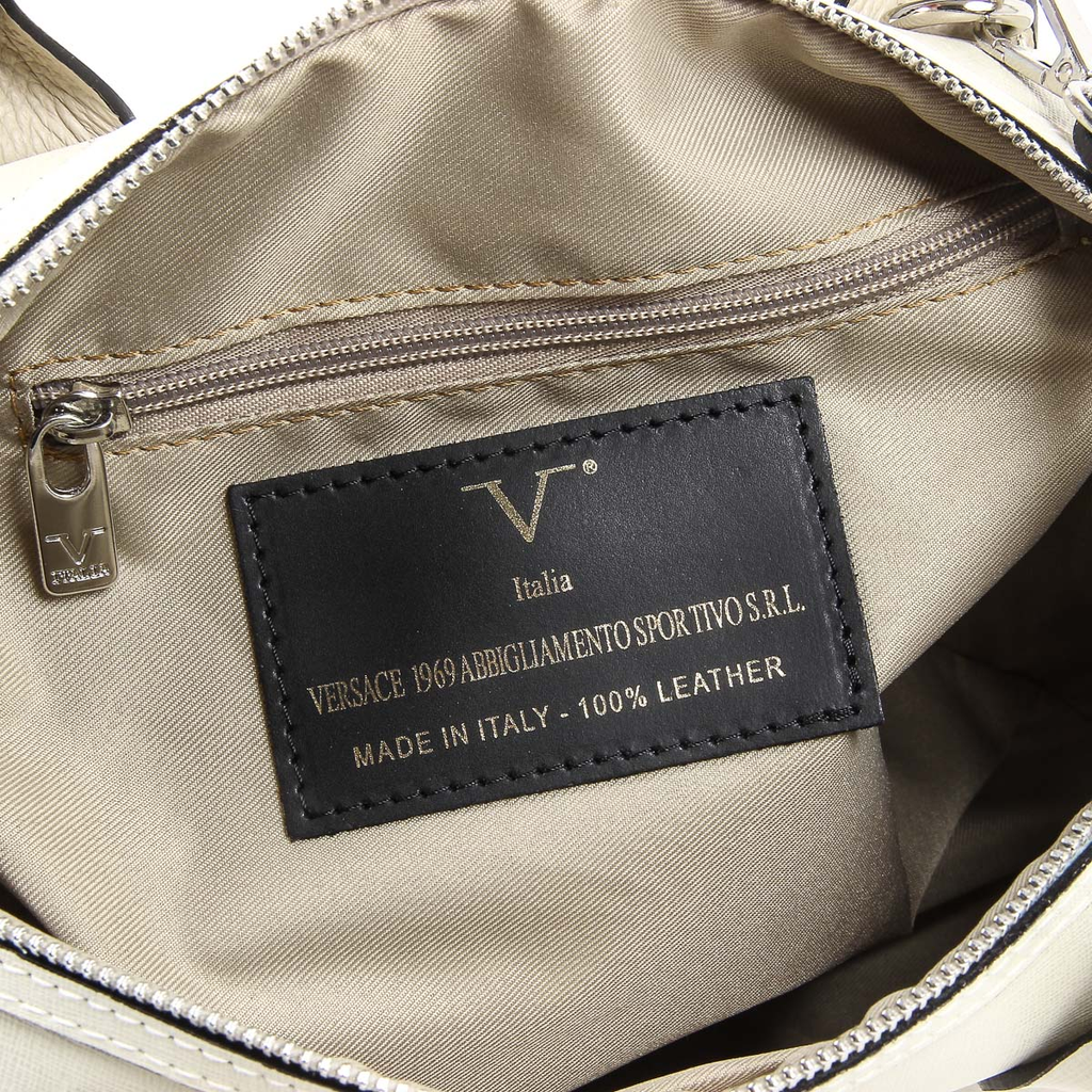 Borsa da donna V 1969 Italia V014-S SAFFIANO AVORIO