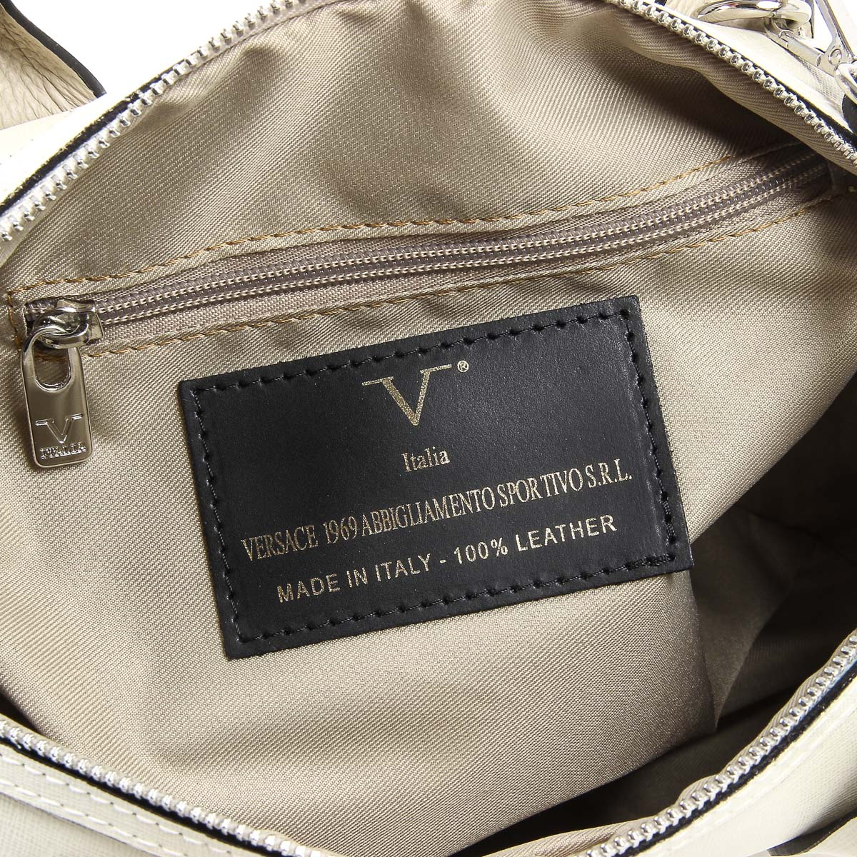 Borsa da donna V 1969 Italia V014-S SAFFIANO AVORIO