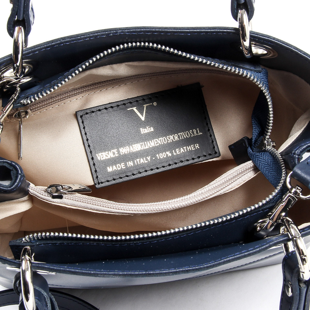 Borsa da donna V 1969 Italia V004-S RUGA BLU