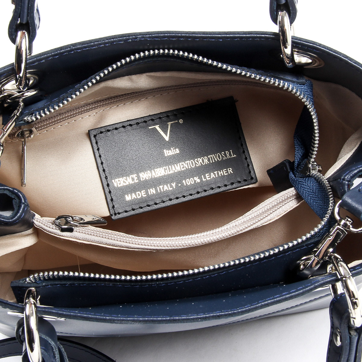 Borsa da donna V 1969 Italia V004-S RUGA BLU