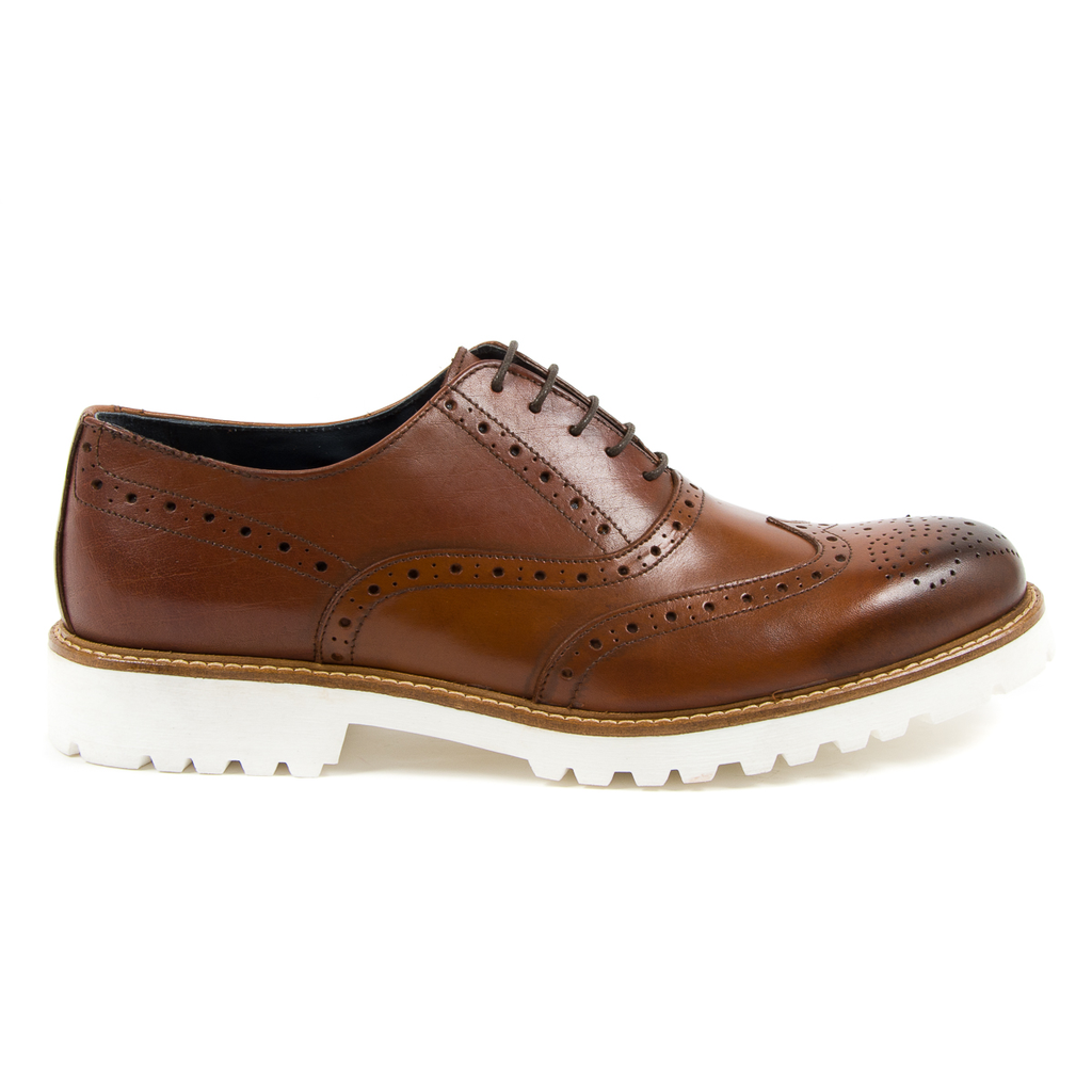 Andrew Charles Scarpe Brogue da uomo marroni LUIS