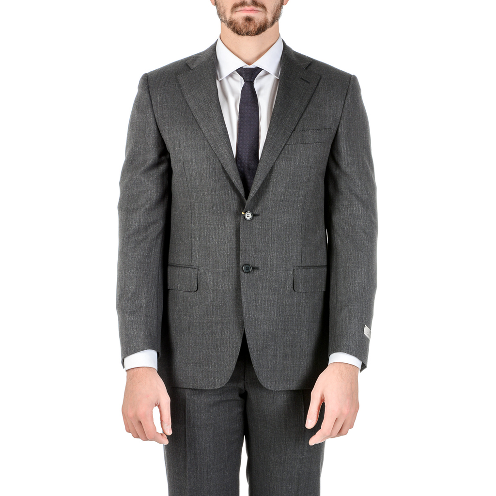 Abito da uomo Canali maniche lunghe grigio scuro