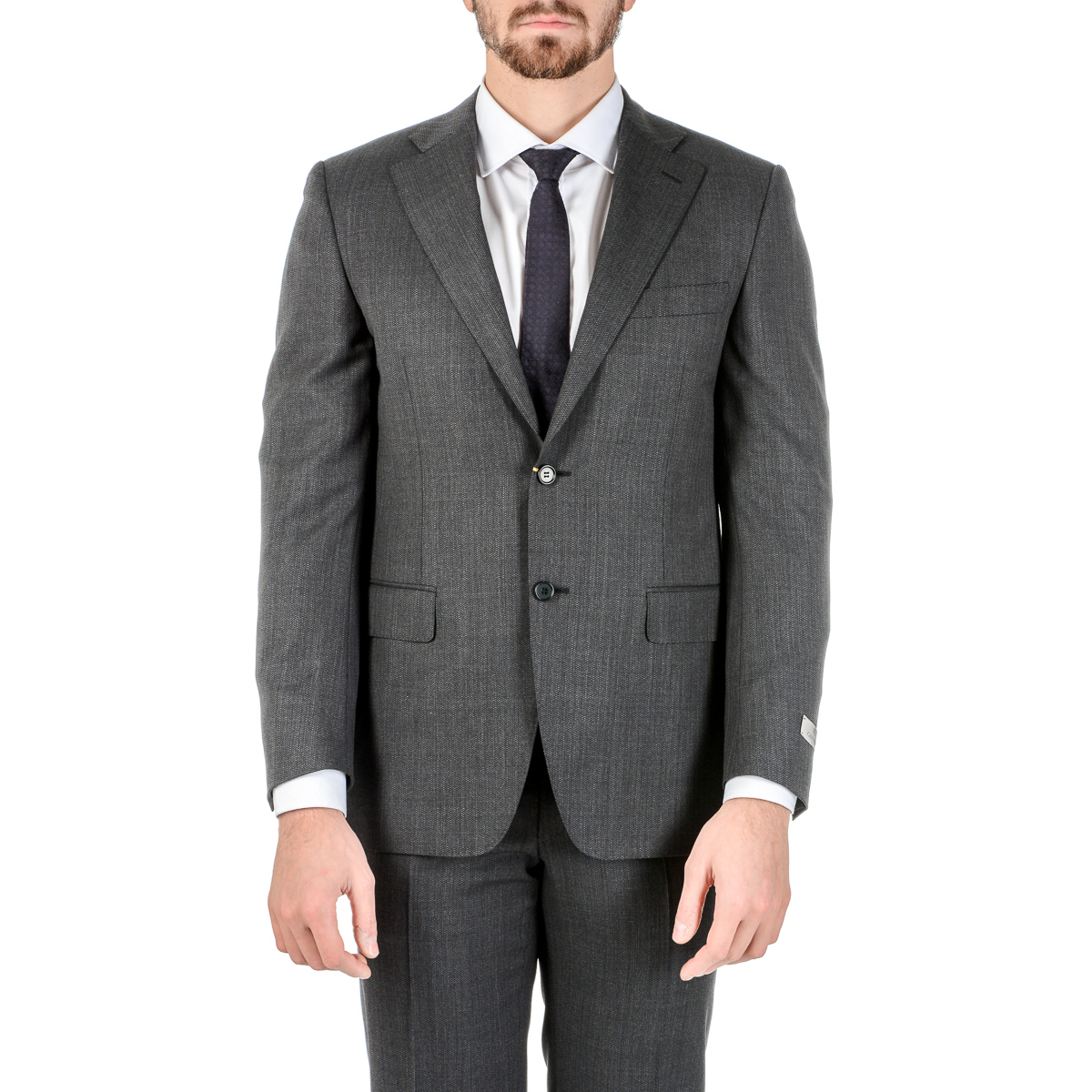 Abito da uomo Canali maniche lunghe grigio scuro