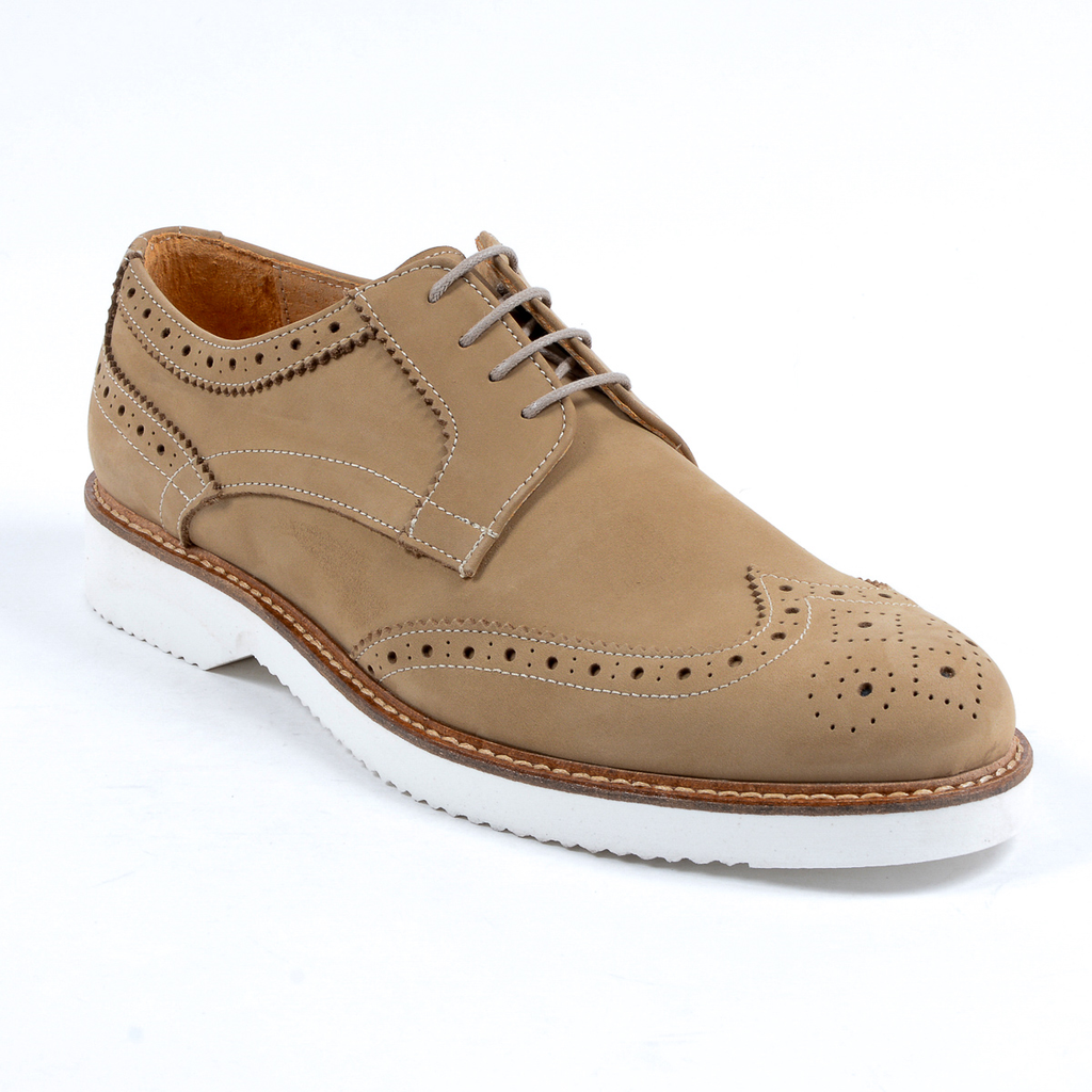V 1969 Italia Scarpe Oxford Brogue da uomo Taupe PEDRO