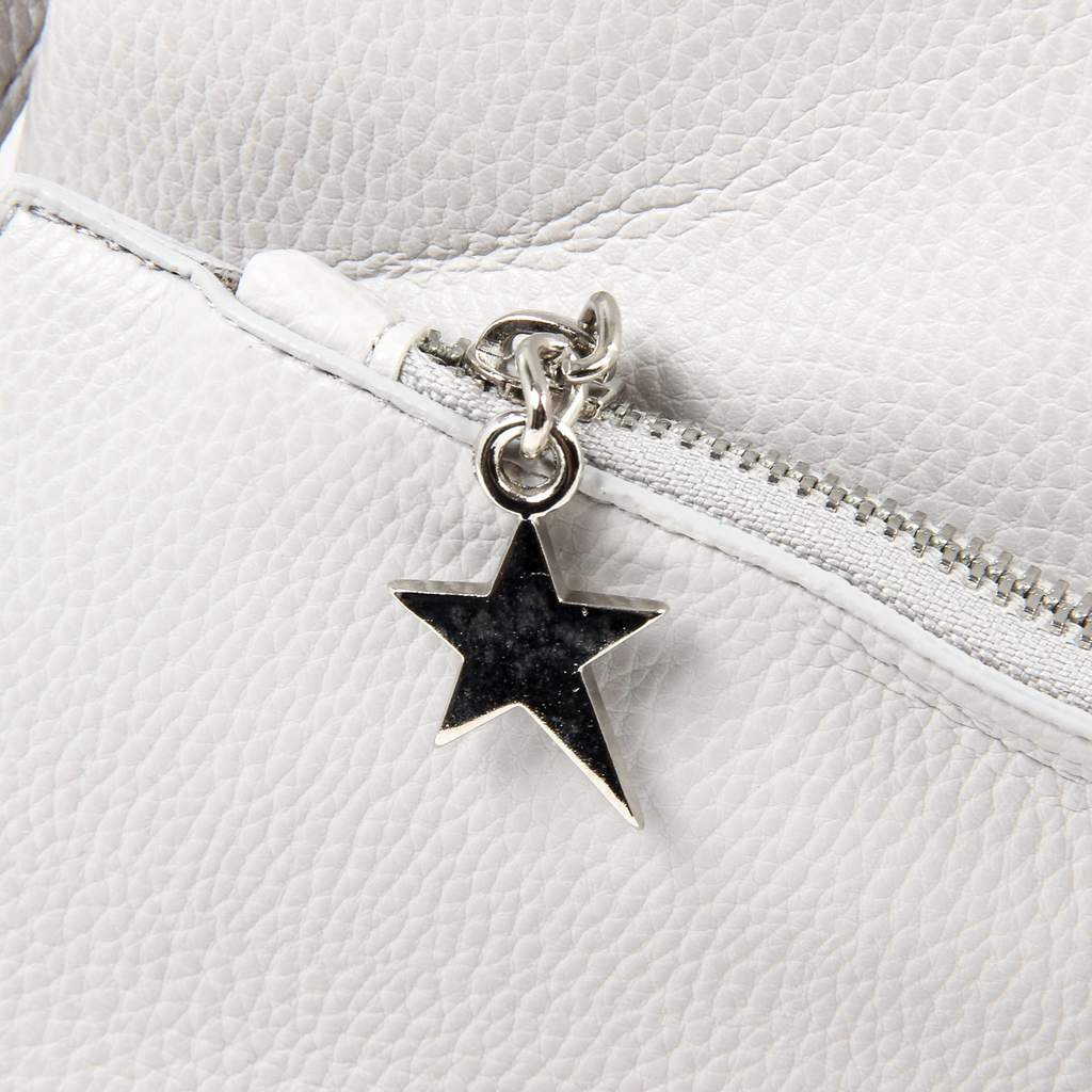 Borsa a mano da donna Andrew Charles grigio chiaro RACHEL