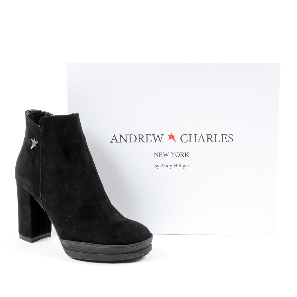 Stivaletti con tacco da donna Andrew Charles neri SHERYL