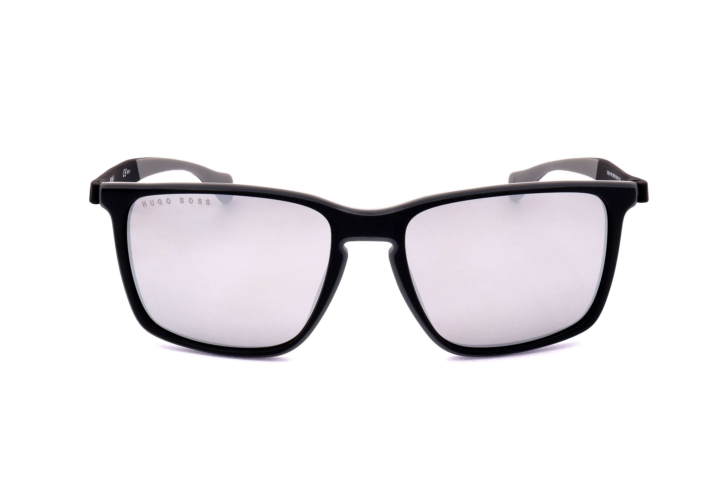 Occhiali da sole da uomo Hugo Boss BOSS 1114 S O6W 57 18 145 NERO OPACO GRIGIO