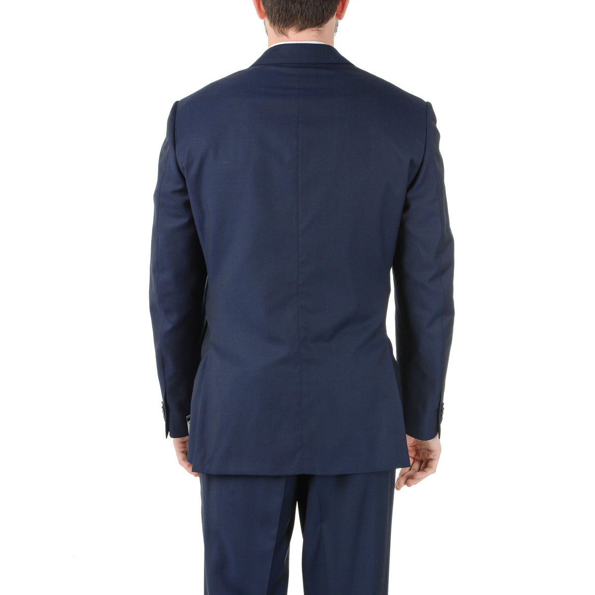 Abito da uomo Corneliani maniche lunghe blu scuro Super 130's