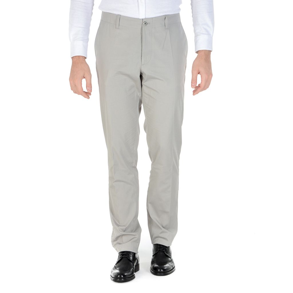 Corneliani Pantaloni Uomo Grigio Chiaro