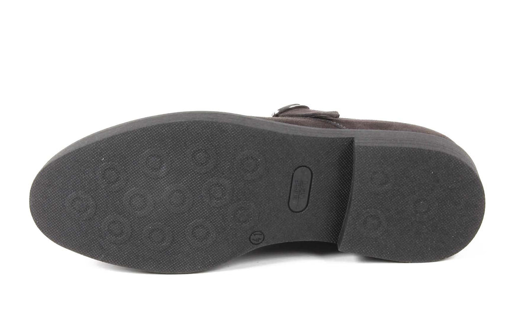 Scarpa da uomo Monk Strap V 1969 Italia V134 CAMOSCIO GRIGIO INVERNALE