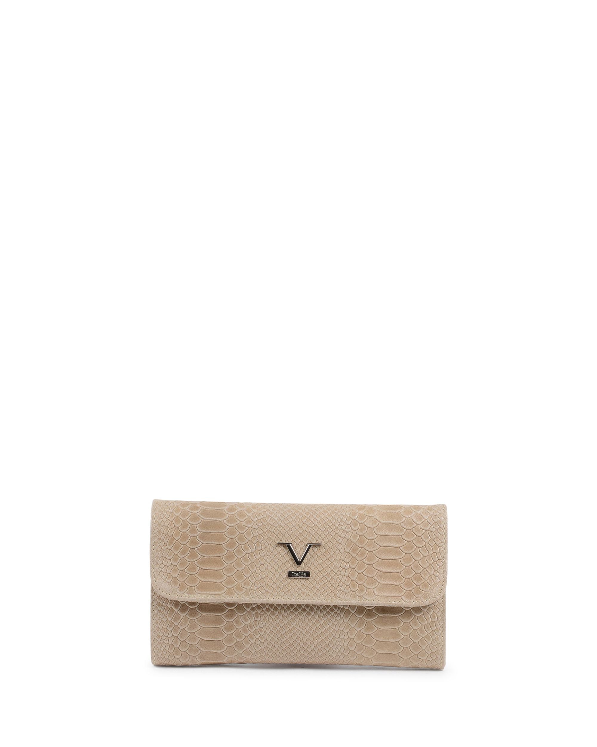 Borsa A Spalla Donna V Italia Tortora V1513 PITONE STAMPATO TAUPE