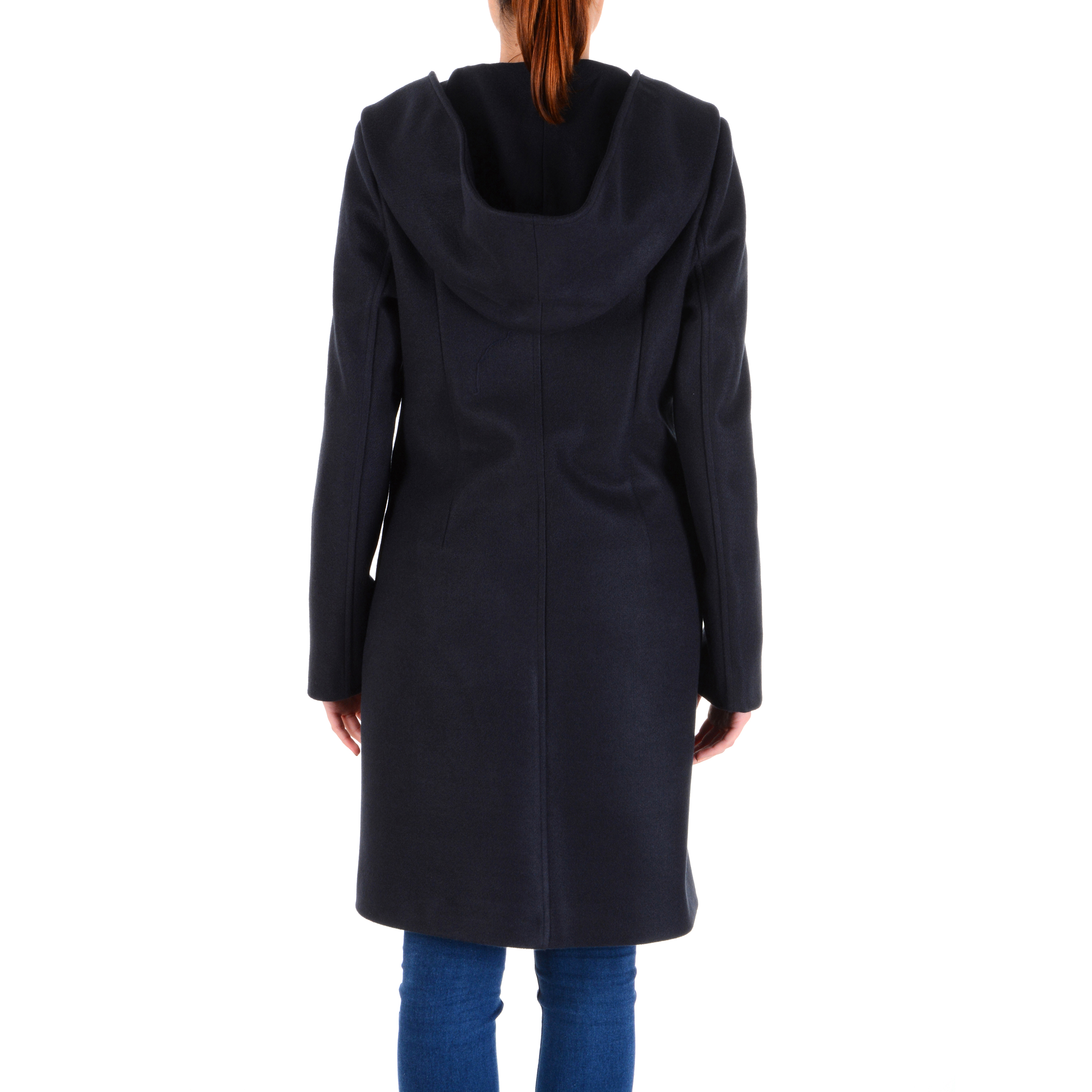 V 1969 Italia Cappotto da donna a maniche lunghe blu scuro STOCCOLMA