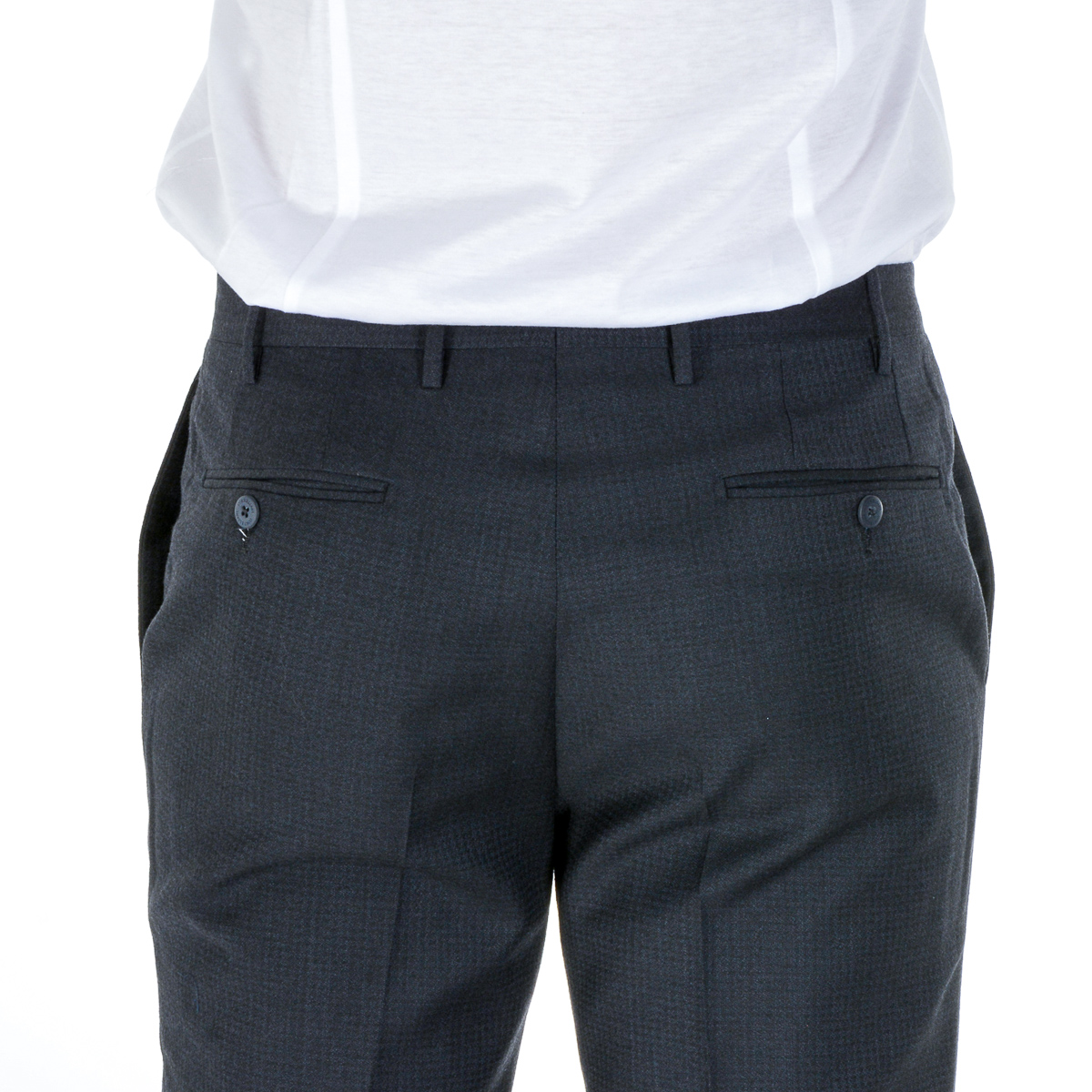 Corneliani Pantaloni Uomo Blu Scuro