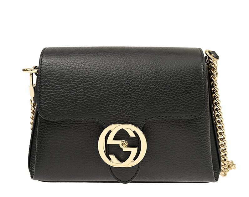 Borsa in pelle GG Interlock