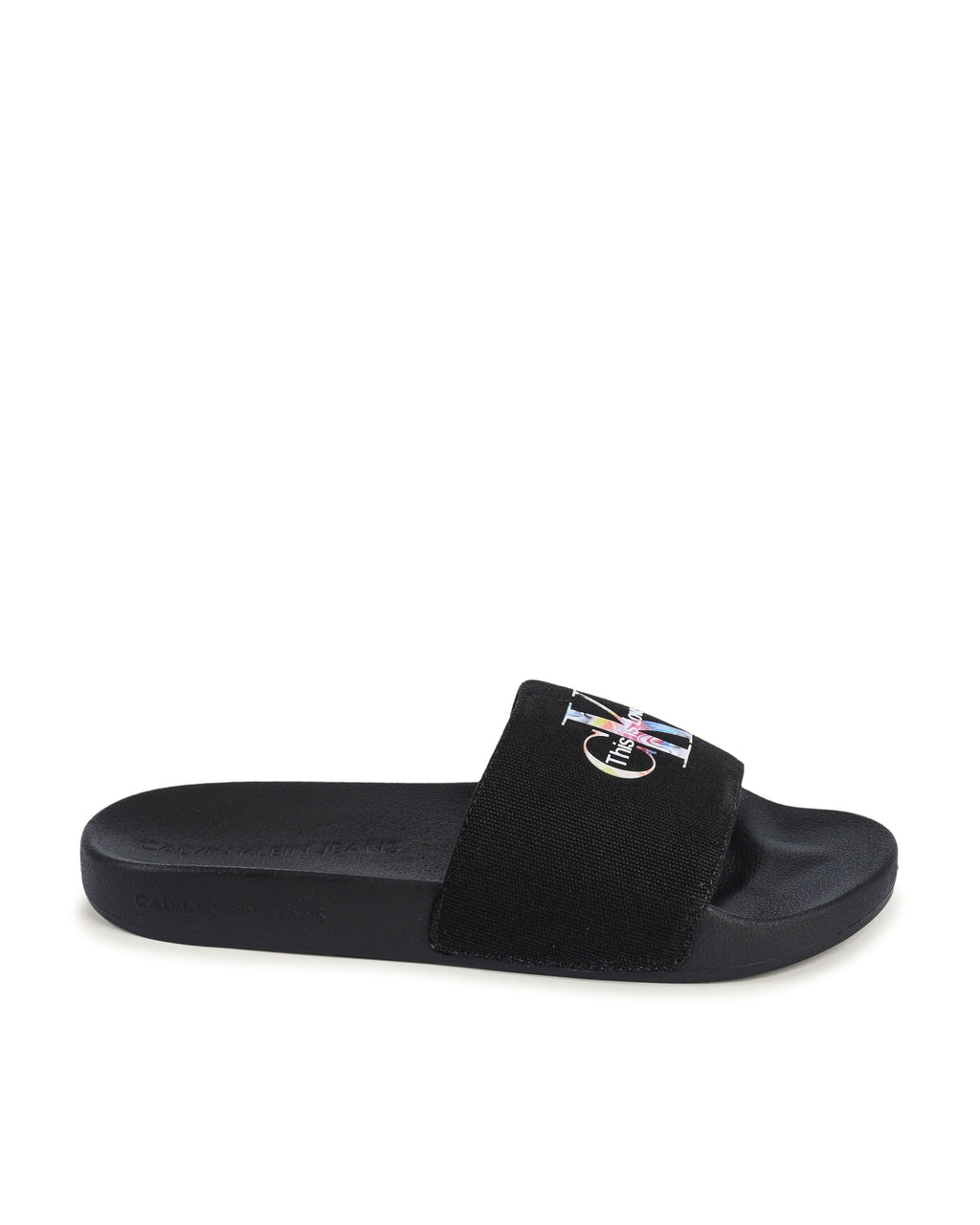 Ciabatte Calvin Klein da donna nere YW0YW00849BDS