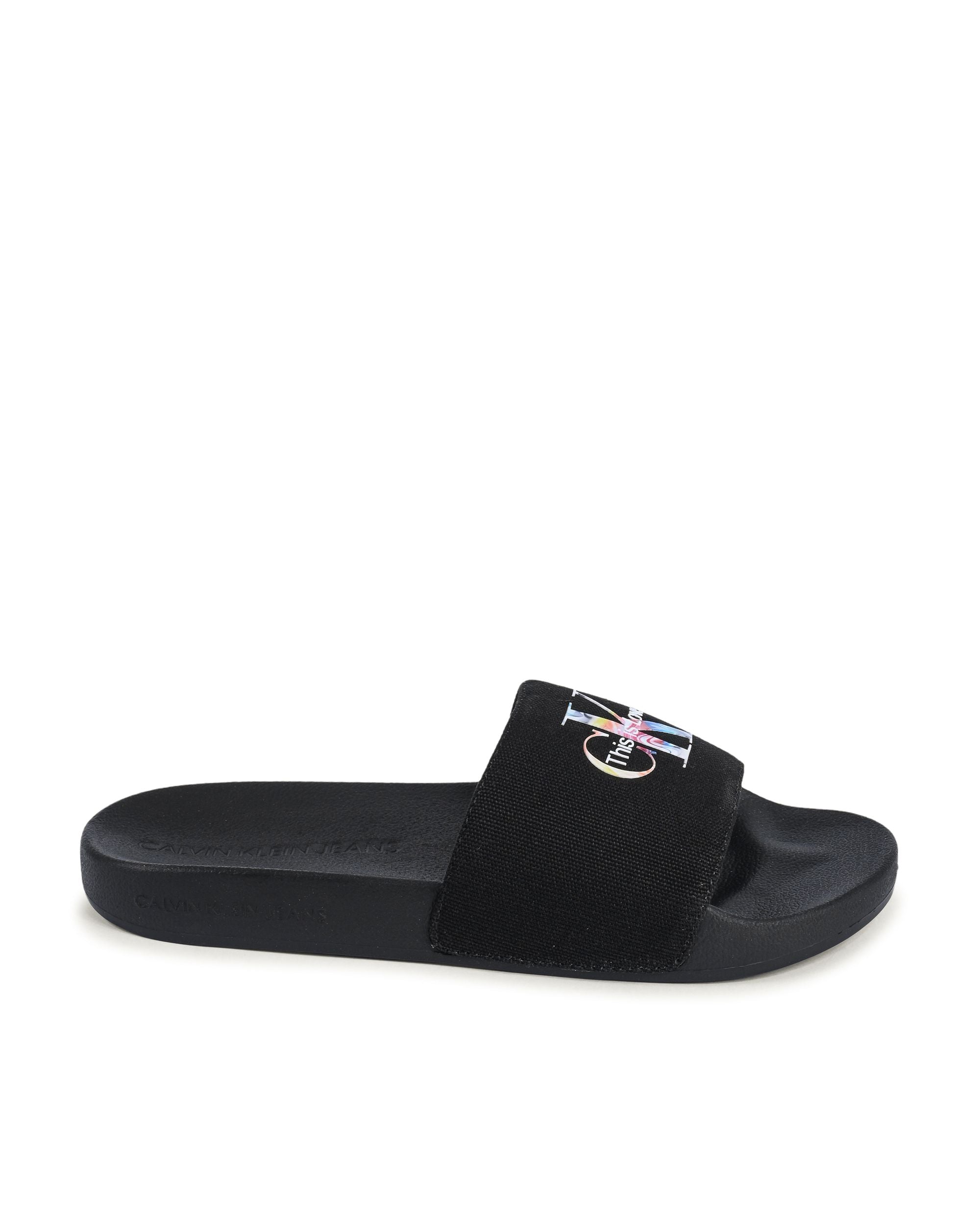 Ciabatte Calvin Klein da donna nere YW0YW00849BDS