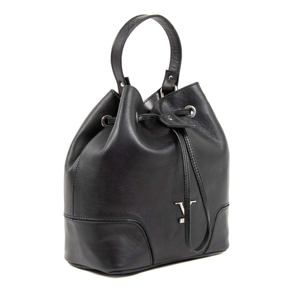 V 1969 Italia Borsa da donna nera HILTON