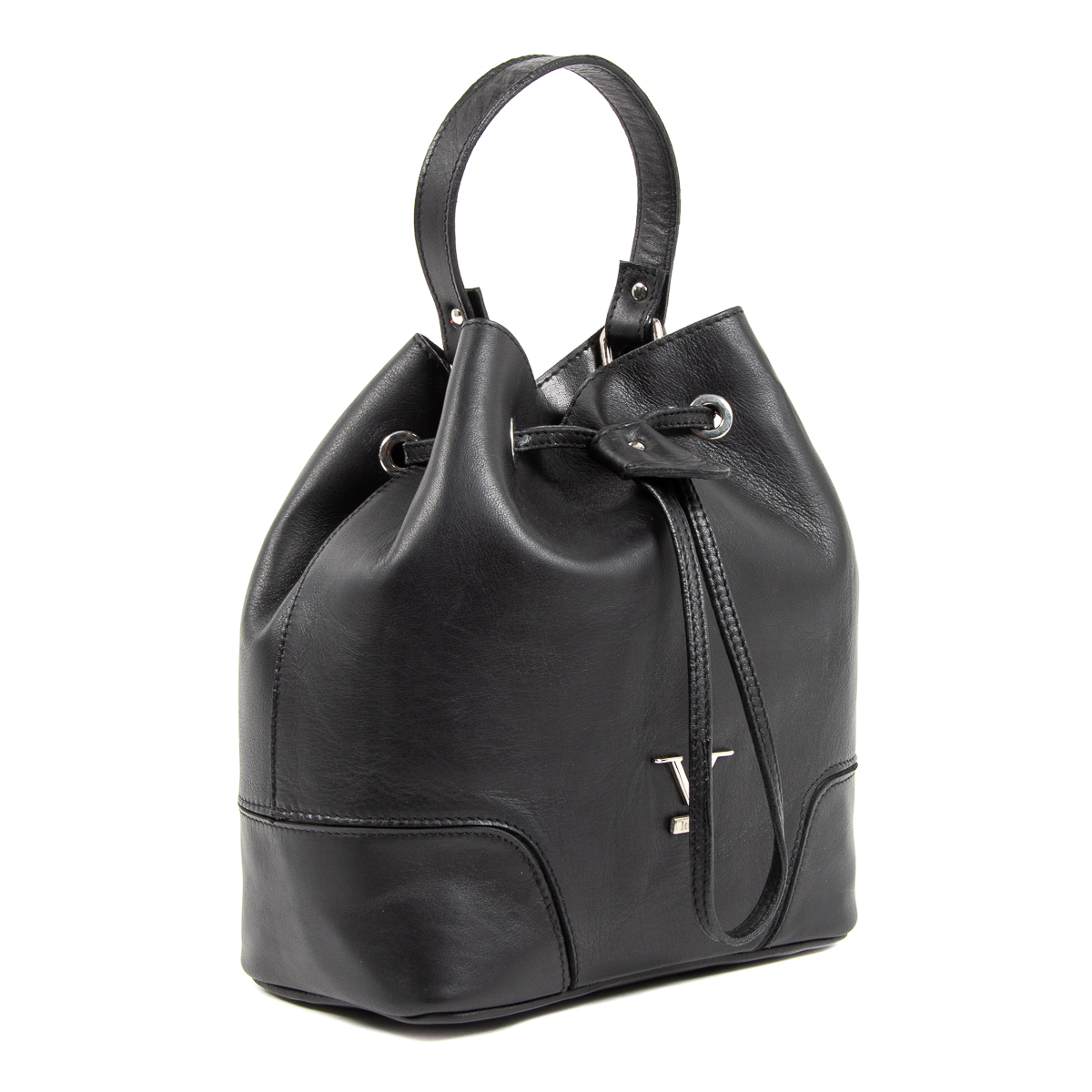 V 1969 Italia Borsa da donna nera HILTON
