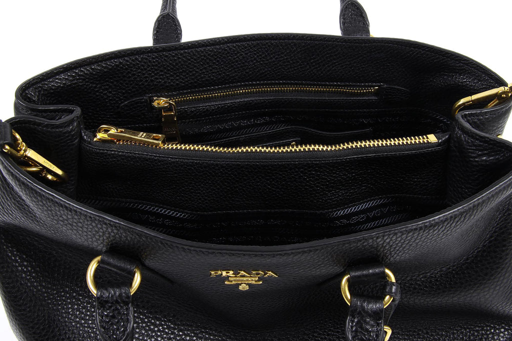 Borsa shopping Prada BN2794 Nero Vitello Daino