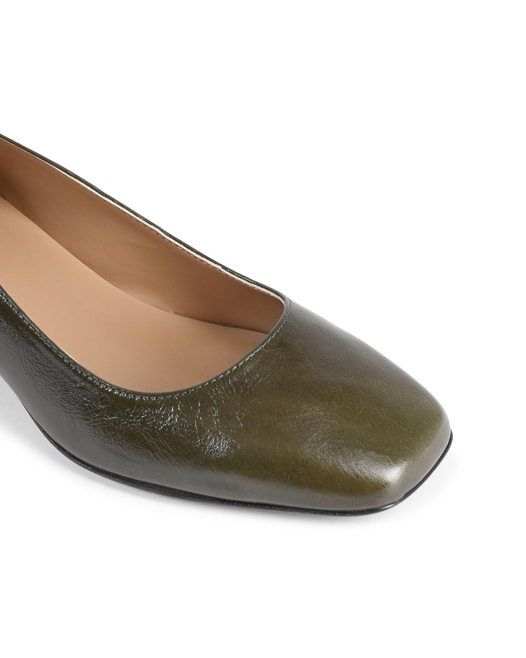 19V69 Italia Ballerina con tacco da donna SOFIA NAPLACK VERDE BOTTIGLIA
