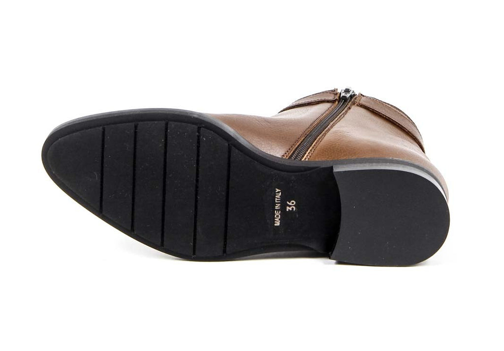 Stivaletto Donna V 1969 Italia B1965 VITELLO BOTTOLATO CUOIO